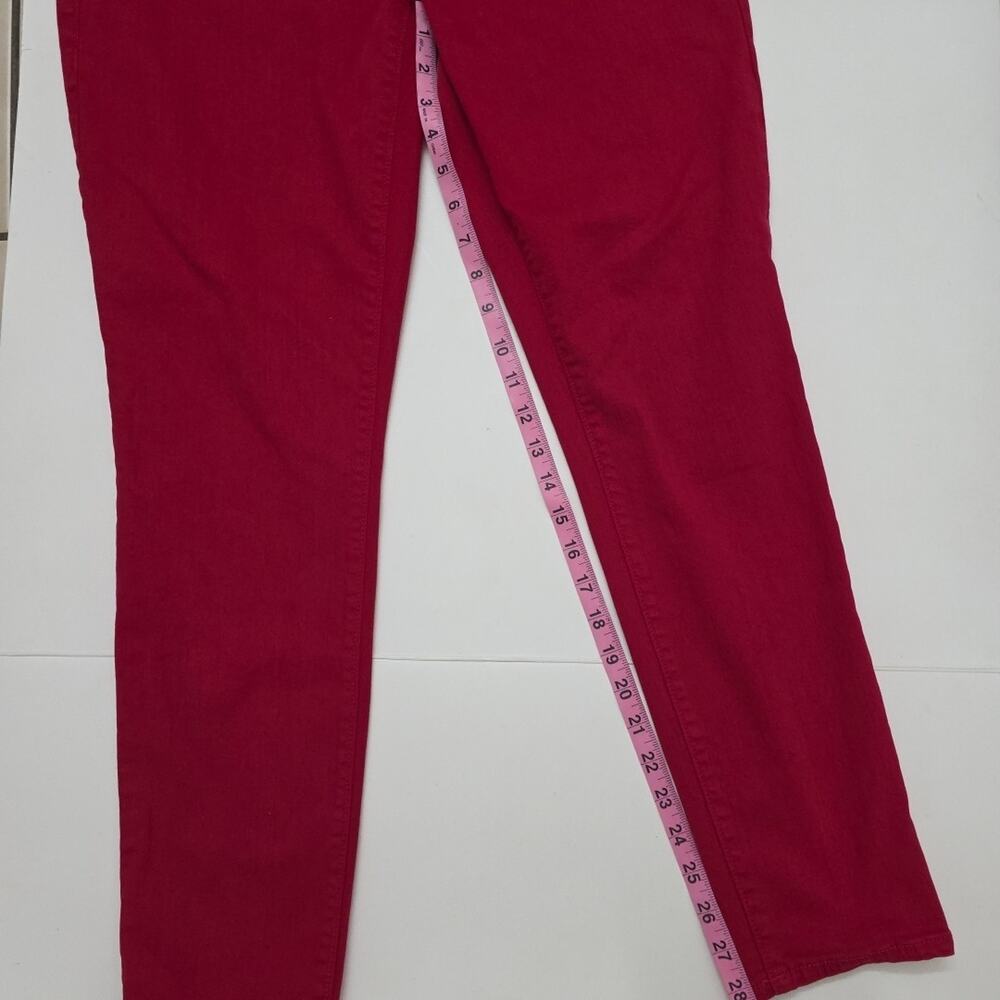Y2K True Religion Red Skinny Jean Leggings Womens XL Stretch Jeggings - Picture 6 of 9
